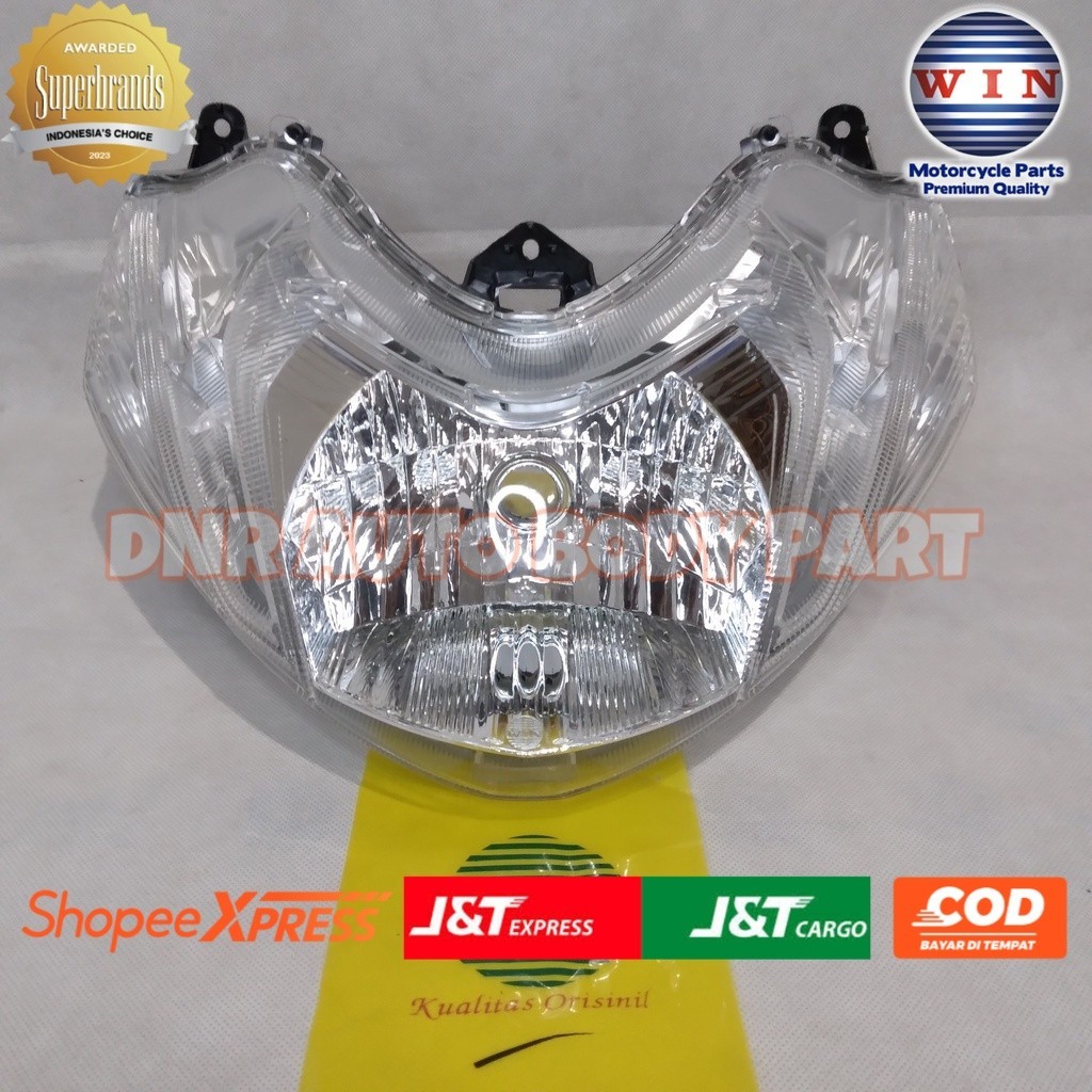 Lampu Depan Mio 125 M3 2014 2015 2016 2017 2018 2019 | reflektor headlamp WIN | front head lamp senj