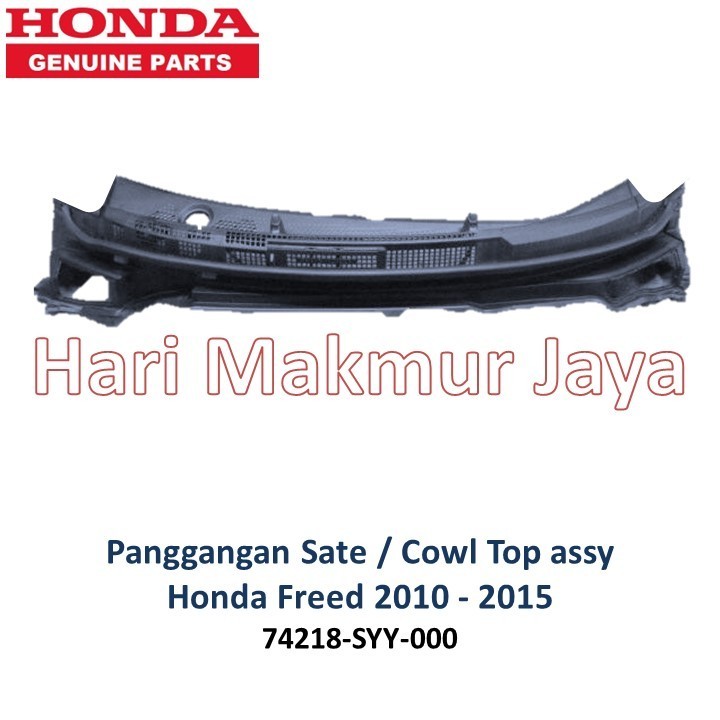 Cover tutup cowl top set Tengah assy Honda FREED 2009 2010 2011 2012 2013 2014 2015 panggangan sate 