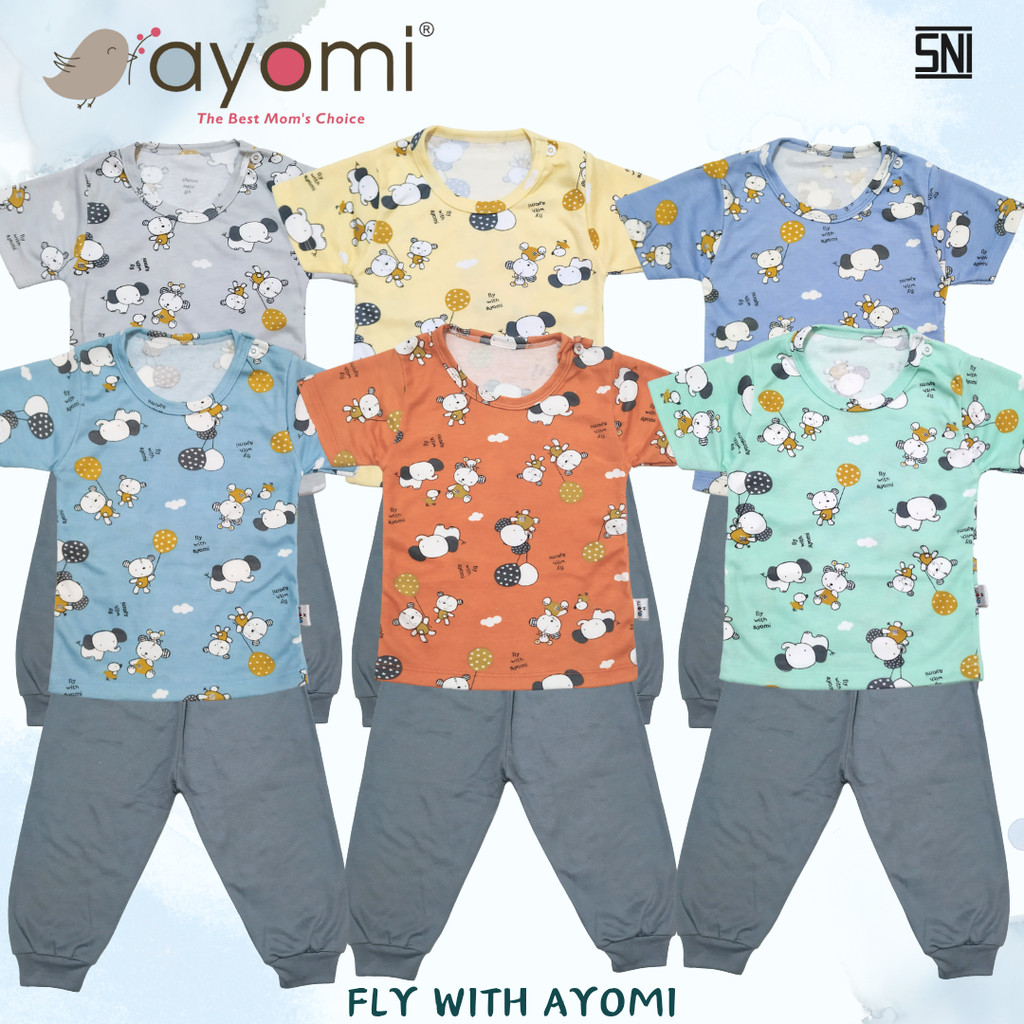 AYOMI Fly With Ayomi Setelan Oblong Pendek Panjang Anak