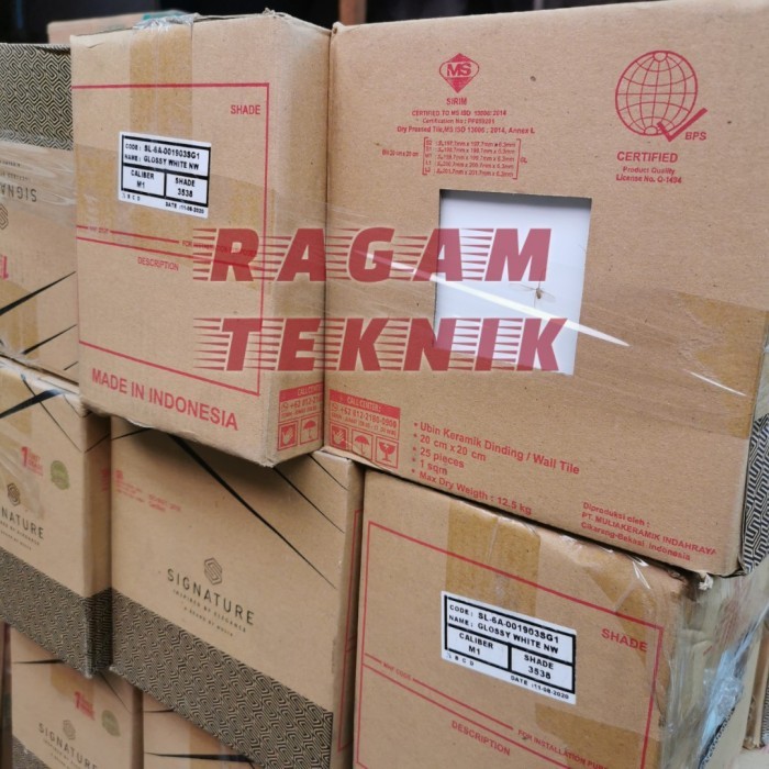Kramik Mulia 20x20 Keramik Putih Polos 20 x 20 KW 1 Gosend