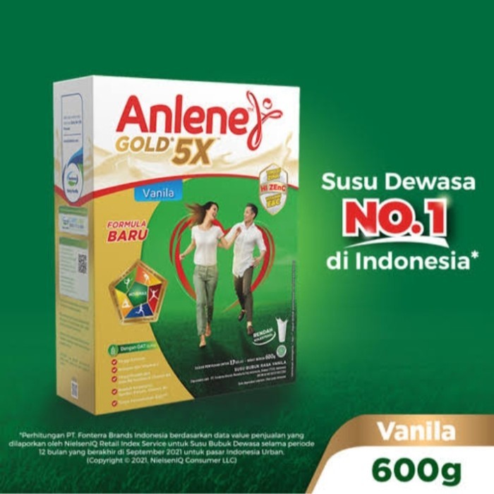 

[PROMO] anlene gold 5x 600gr ( Vanilla )