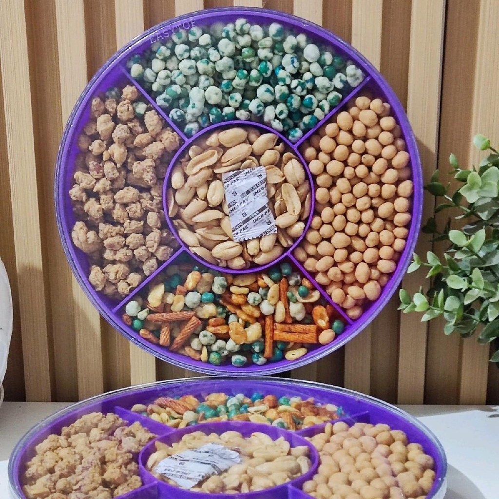 

Kacang Tray Campur 5 varian toples ungu murah