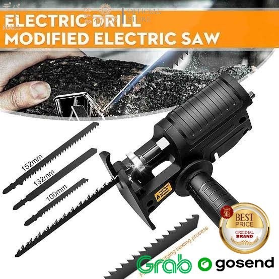 Harga Promo Adaptor Konventer Bor ke Gergaji Jig Saw | Reprocating Saw Adapter DP