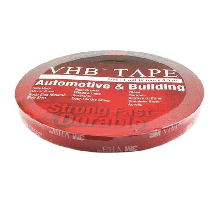 

LEM PEREKAT DOUBLE TAPE MOBIL AUTOMOTIVE 3M VHB 4900 size 12mm x 4.5m