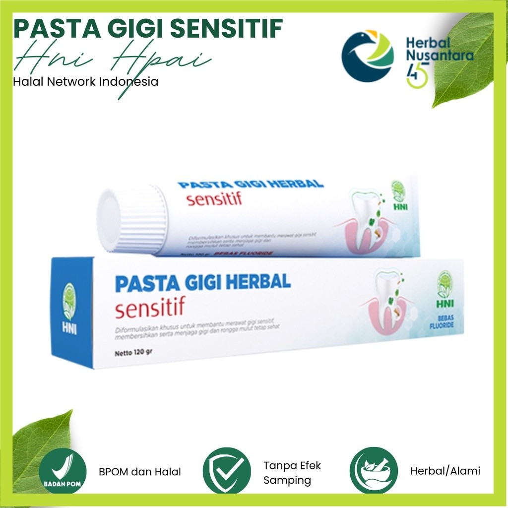 Produk Halal; PASTA GIGI HERBAL / PGH Sensitif    | Bisa Bayar COD - HNI HPAI BPOM #hnihpai #sampars