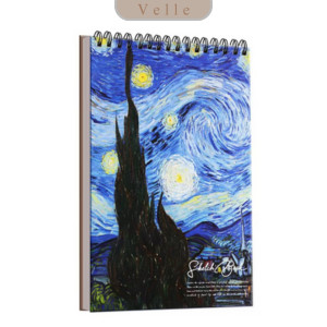 

VELLE Sketchbook A4 Aesthetic/Buku Gambar Vertikal Jilid Spiral 45 Halaman