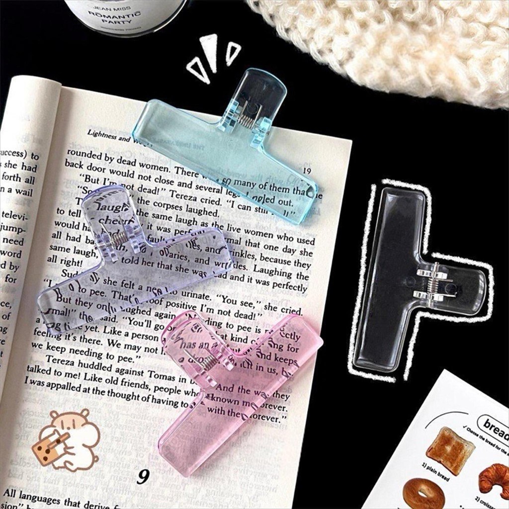 

KENSHO Paper Clip Transparan Crystal Clear Paperclip Penjepit Kertas Aesthetic / Besar