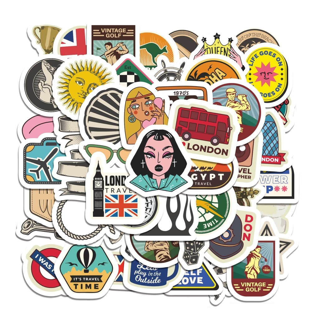 

COD 50 Pcs Stiker Kartun Gaya Eropa Dan Amerika Lucu Anti Air Untuk Dekorasi Notebook Sepeda Skateboard Handphone