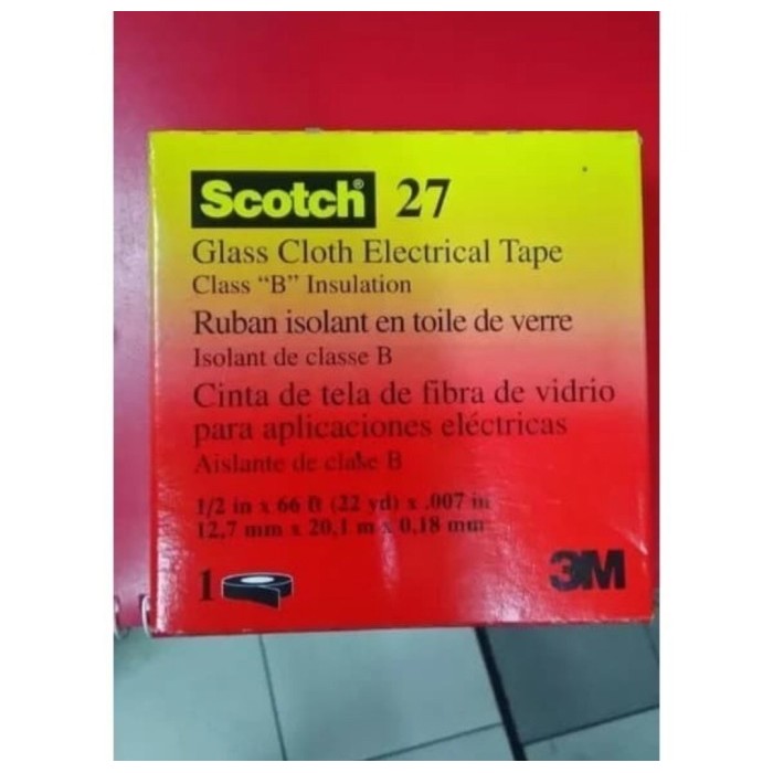 Electrical Tape -3M Scotch- Glass Cloth Electrical Tape 27 (scotch 27)