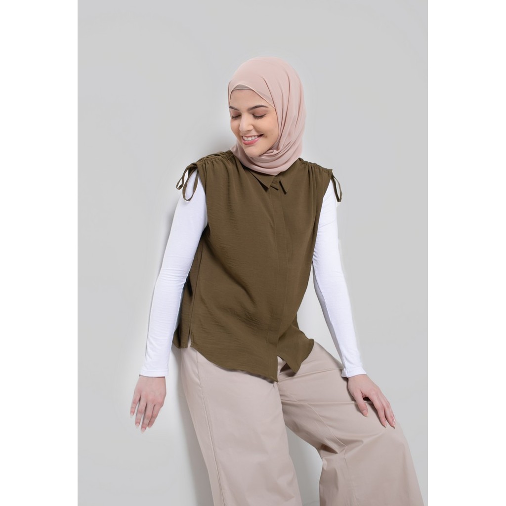 Greenlight Kemeja wanita Polos Tanpa Lengan L220722