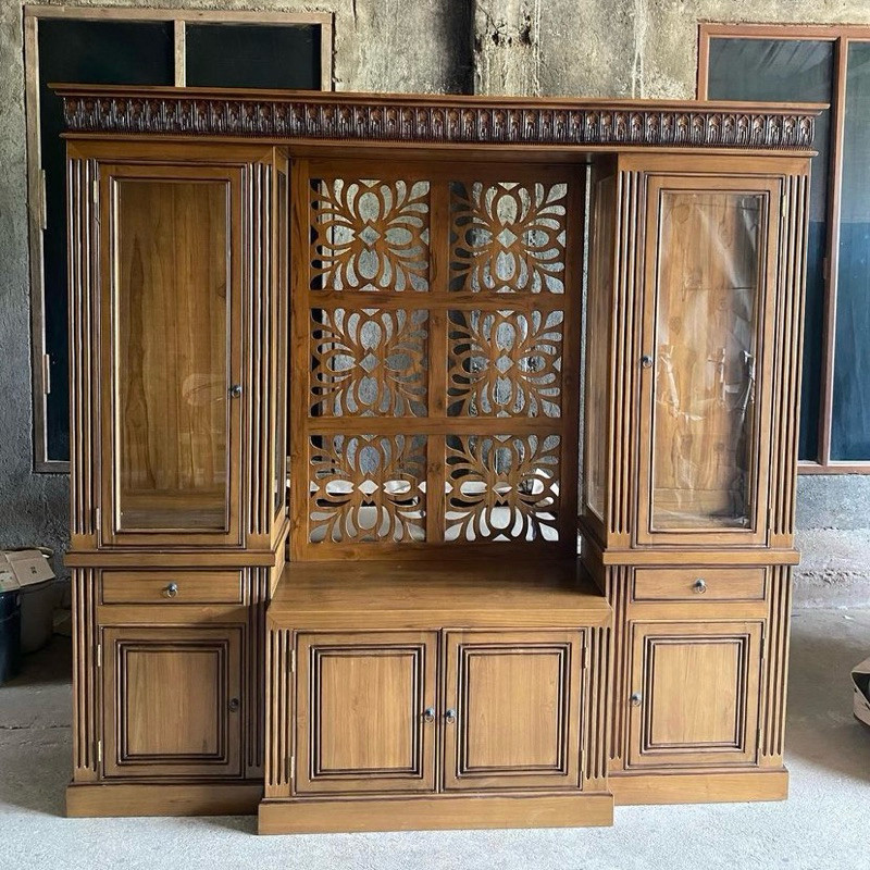 Lemari Partisi Kayu Jati Lemari Partisi Lemari Penyekat Ruangan