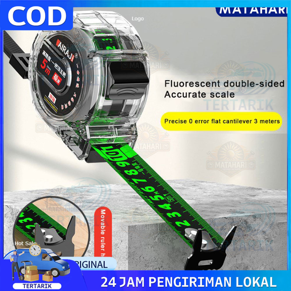

Meteran Pengukur Anti Karat Meteran Gulung 10/7.5/5 Meter Tahan Banting Bahan Stainless Steel Tembus Pandang Rol Pengukur Murah/Meteran Baja Anti Karat Meteran Tukang Bangunan