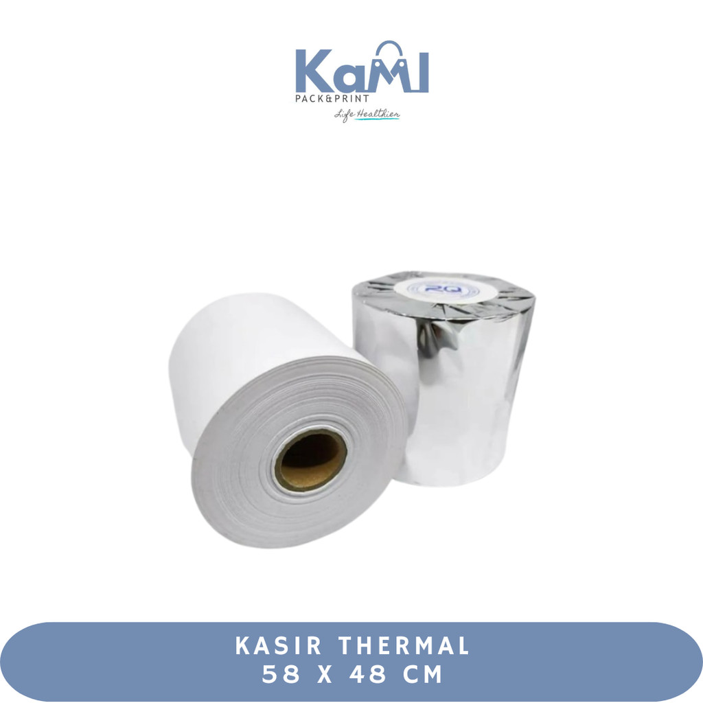 

Kertas struk kasir HVS ukuran 58 mm X 48 mm | Kertas Termal Printer