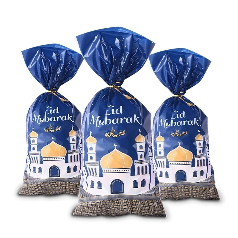 

TOKO LOUVI (50PCS) PLASTIK SNACK RAMADHAN / PLASTIK KADO EDISI LEBARAN / PLASTIK SOUVENIR EID MUBARAK