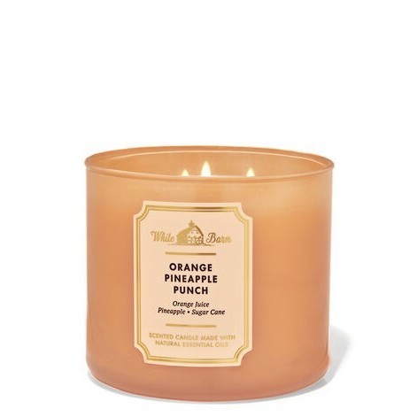 [ SALE ] 3 Wick Candle - BBW Bath and Body Works LILIN BBW - Orange Pineappl