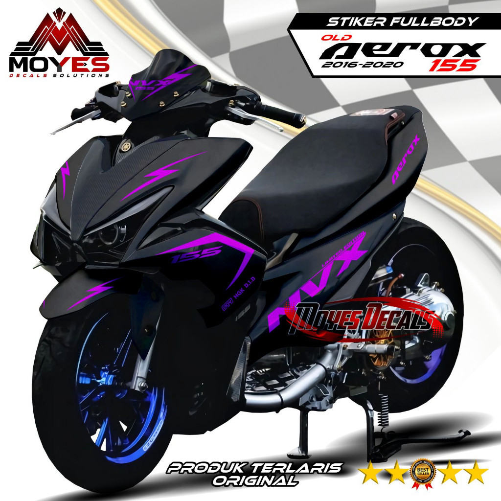 Decal Aerox 155 Old Full Body - Stiker Motor Aerox 155 Old Full Body - Decal Hologram Aerox 155 Old 