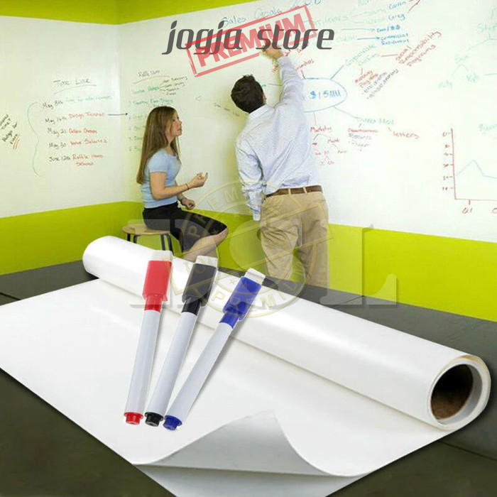 

Papan Tulis Tempel Dinding Stiker Whiteboard Wallpaper Papan Tulis 2m