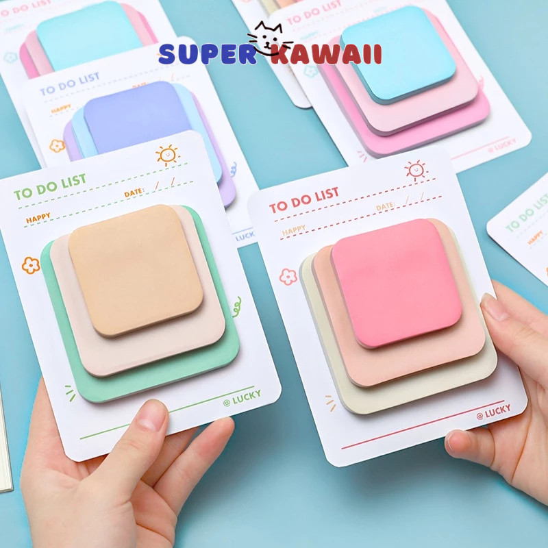 

Super Kawaii - [SK34] 90 pcs sticky note kertas memo notes warna warni untuk scrapbook dan mencatat