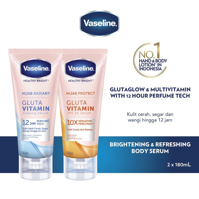 Vaseline Hijab Radiant 180ml + Hijab Protect 180ml