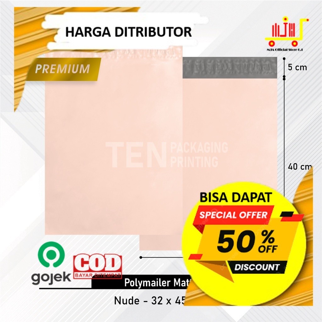 

Baru [32x45] 10LEMBAR PLASTIK POLYMAILER PREMIUM MATTE PACKING ONLINE SHOP TERMURAH Murah
