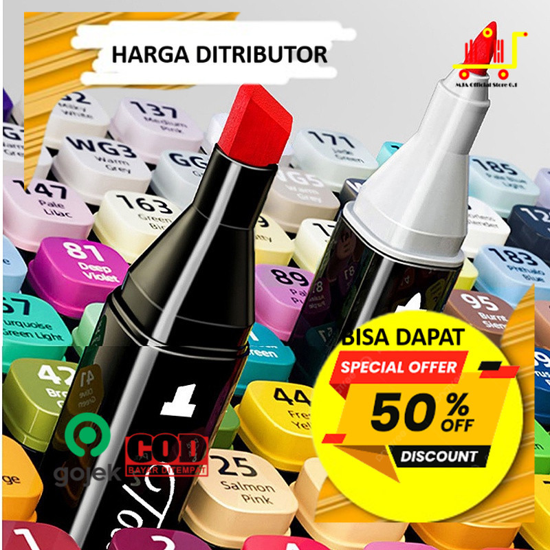 

Baru RUNDY Touch60/80 Warna Sketsa Spidol Umum General Marker Set Animation Markers Murah