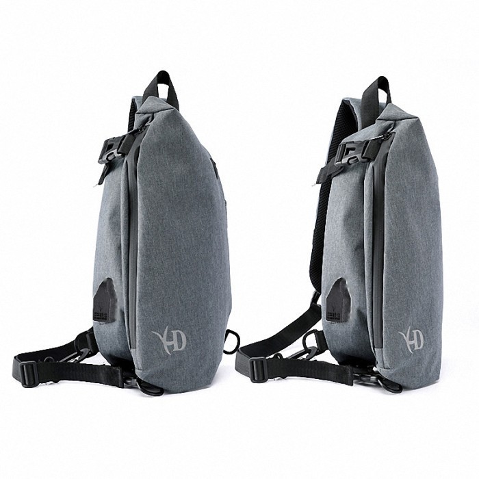 Tas Bahu Pria Casual Tas Selempang Fashion Casual TS711 - Abu-abu