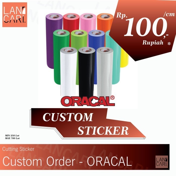 

LANCARI Custom Stiker Cutting Sticker decal kostum sticker murah cepat