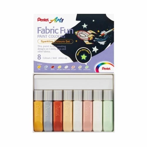 

Fabric Fun Paint Colours Sparkling / Fluorescent - Fluorescent Set