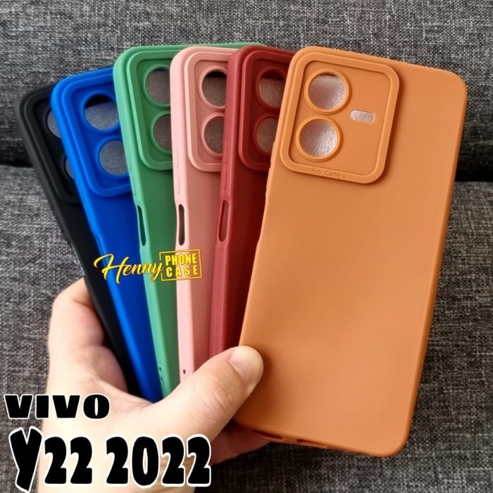 FOR VIVO Y22 2022 CASE PRO CAMERA MACARON CASE VIVO Y22 2022
