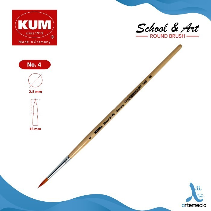 

Gramedia Jambi - Kuas Lukis KUM SCHOOL & ART #4 ROUND BRUSH