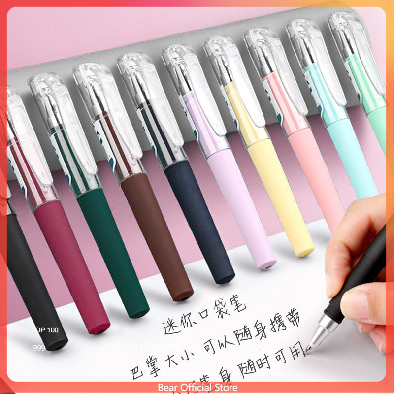 

Pena gel saku mini/pena gel mini saku tinta hitam 0,5 mm