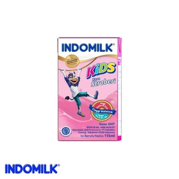 

5 pcs - Indomilk Kids Rasa Strawberry [115 mL]