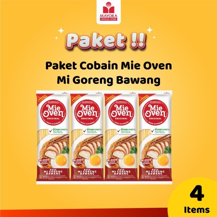 

Mie Oven Mi Instan Goreng Bawang 4 pcs