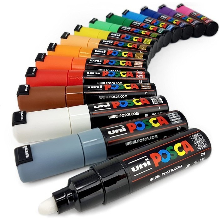 

PROMO!! -Uni POSCA Paint Marker PC-7m Round Tip 5.5-5.5mm - Green