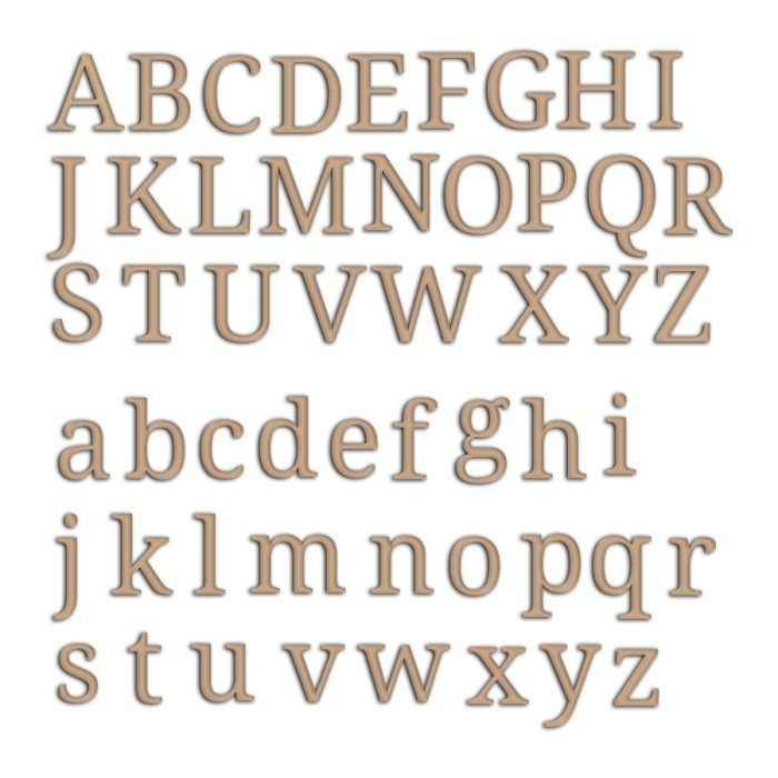 

Laser Cutting Huruf Cetak A Sampai Z Besar dan Kecil tinggi 15mm