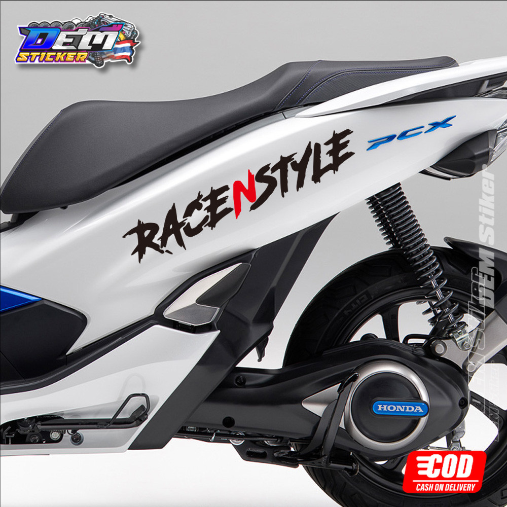 Sticker Cutting Tulisan RACENSTYLE Untuk Motor