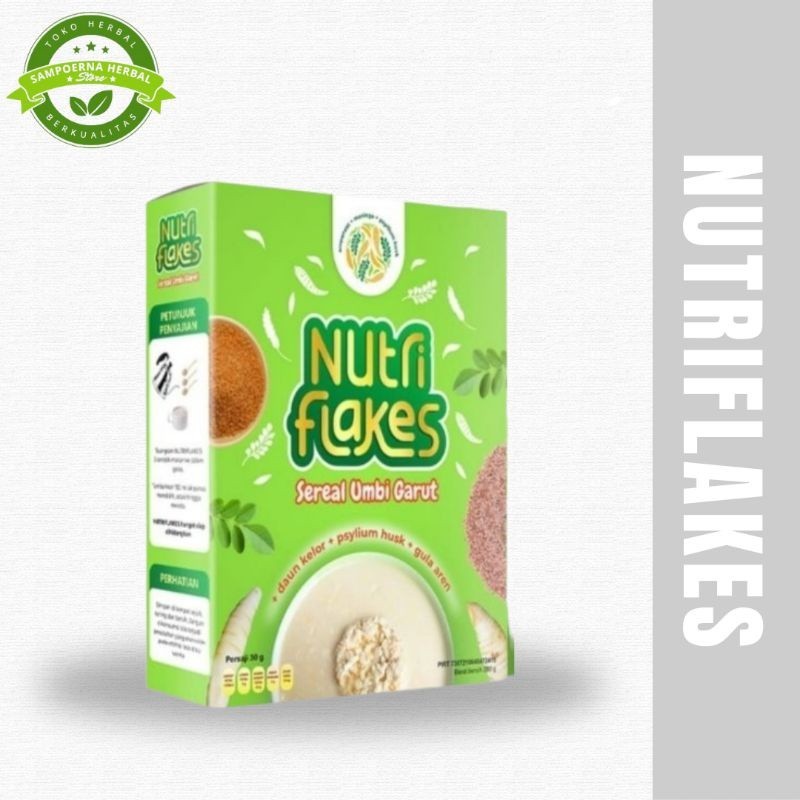 

100% ASLI Nutriflakes Sereal Umbi Garut Atasi Maag Lambung Dan Gerd 3