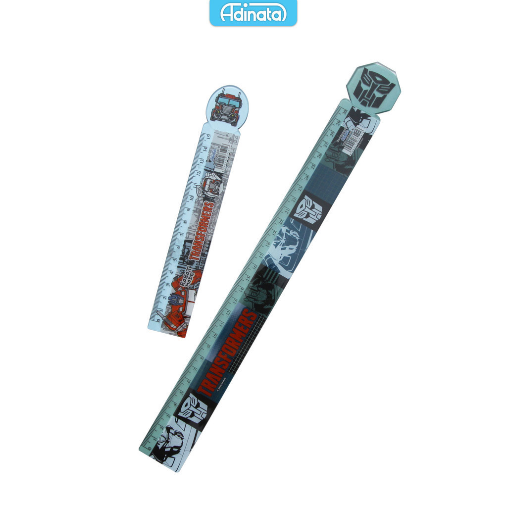 

Transformers Ruler set 2 pcs 2400-1301 / Penggaris 15 cm 30 cm / Adinata