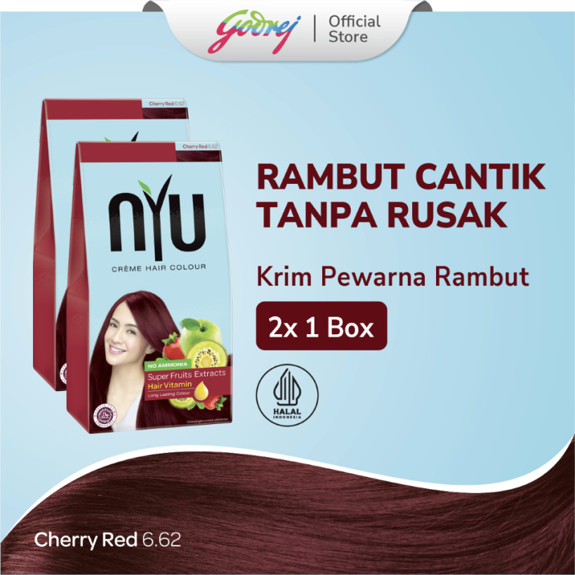 NYU Creme Hair Colour Cherry Red x2 - Pewarna Rambut