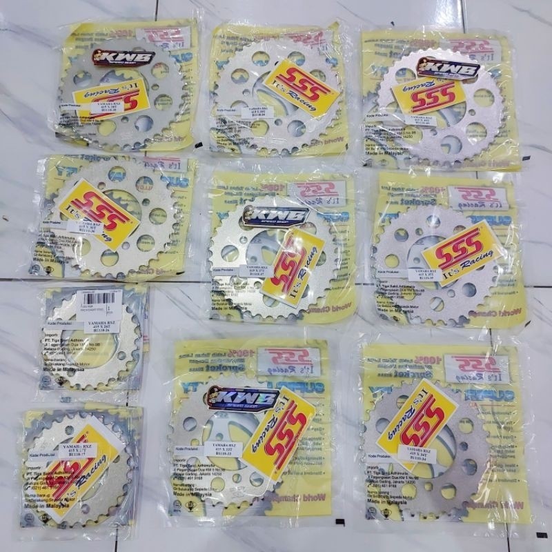 Gear gir sss belakang 415 yamaha 26t 27t 33t 34t 35t 36t 37t 38t 39t 40t gear gir belakang racing ss