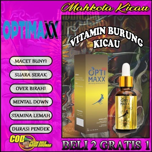 ( PROMO ) OPTIMAXX VITAMIN BURUNG KICAU MURAI BATU, KACER, CUCAK IJO DLL