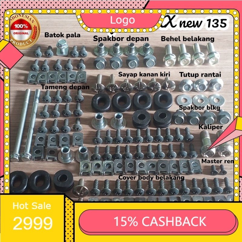 Baut fullset body Yamaha Jupiter MX new