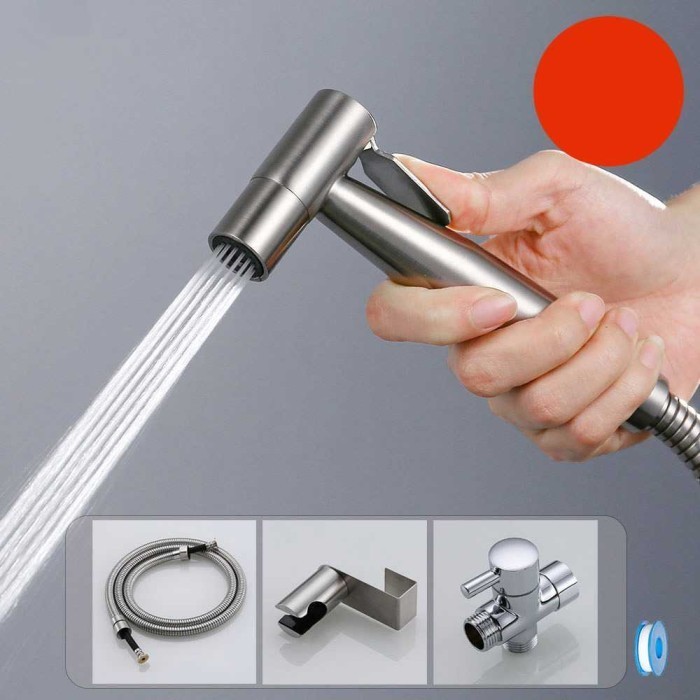 

KGRD Kepala Jet Washer Closet Bidet Water Spray Stainless Steel TL10TI