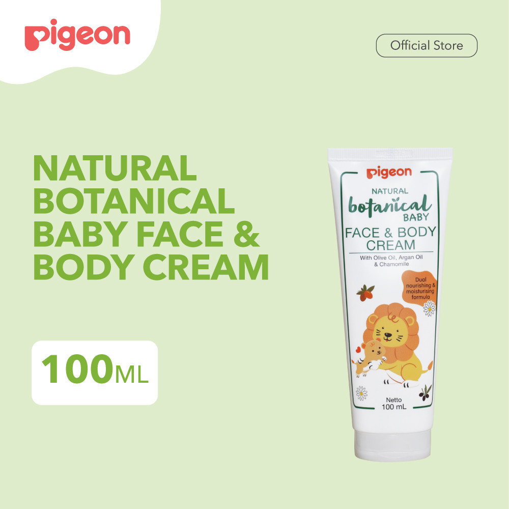 LQ74UE PIGEON Botanical Body & Face Cream 100ML | Krim Bayi