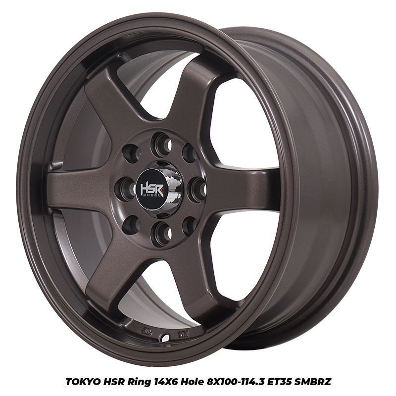 Velg Mobil Racing Agya Ayla Calya Sigra Ring 14 hsr TOKYO Bronze - honda brio karimun dll