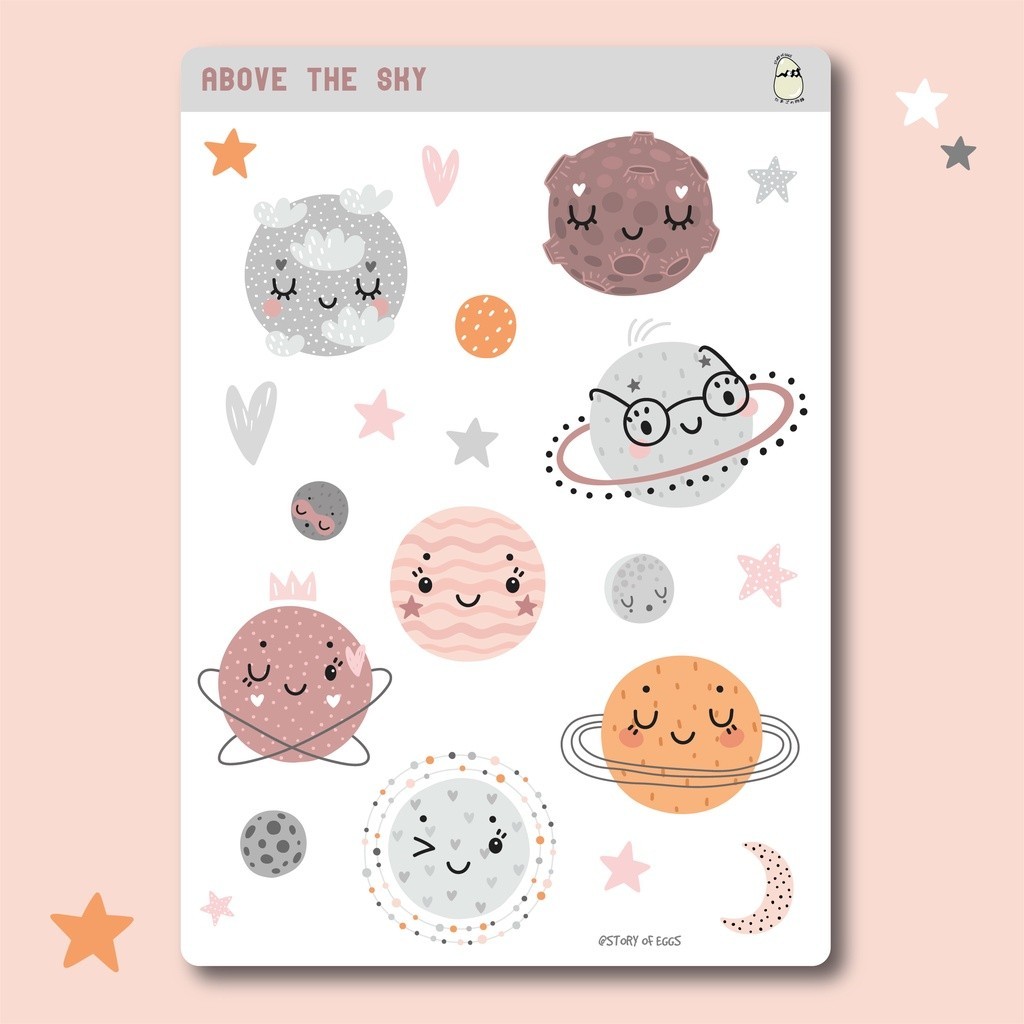 

Above The Sky Stickers / Aesthetic Stickers/ Bujo