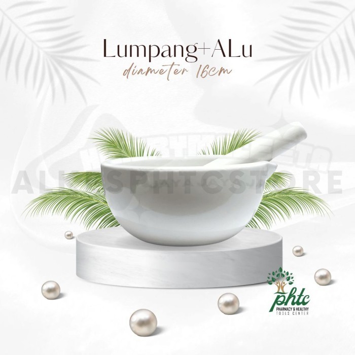 Mortir / Lumpang + Alu / Stamper dia. 16 cm - Mortir+Alu