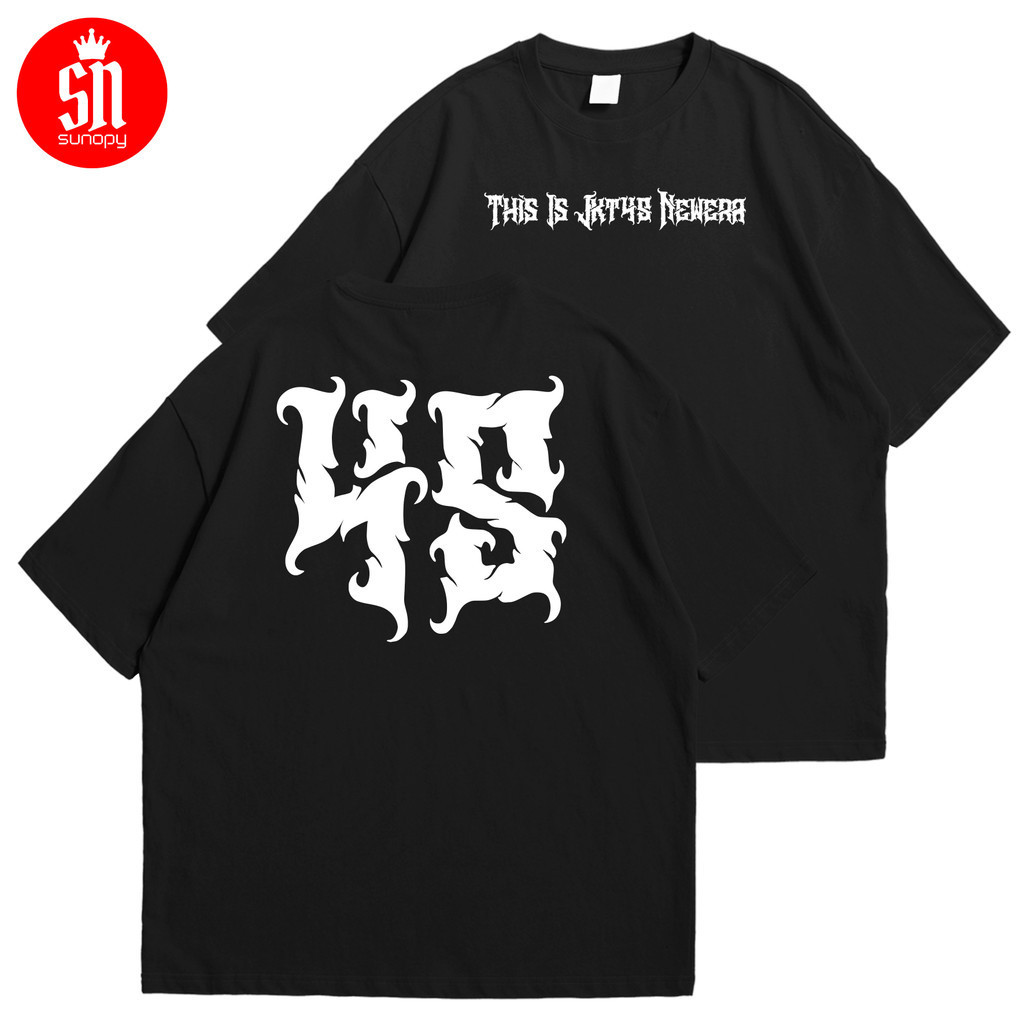 SUNOPY - Kaos This Is JKT48 Newera V2 - Kaos JKT48 - Kaos Punk Idol - Kaos Unisex Pria Wanita - Kaos