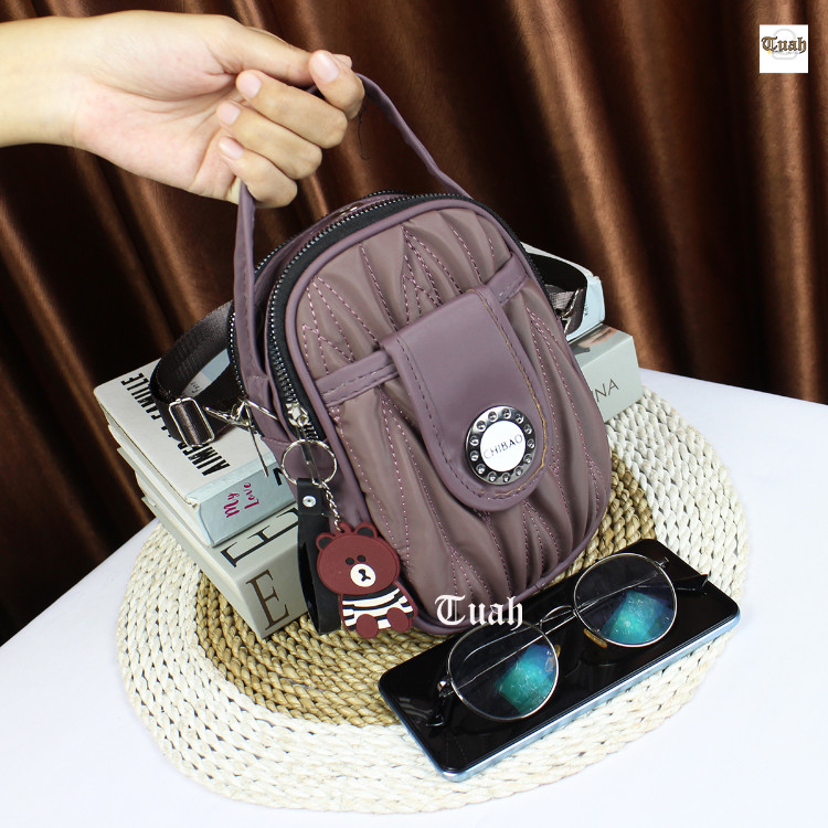 Tas Wanita Terbaru & Termurah Dari " CECILLA  STORE " SL Chibao Pouch HP  3 Ruang 2 in 1 New Bordir 