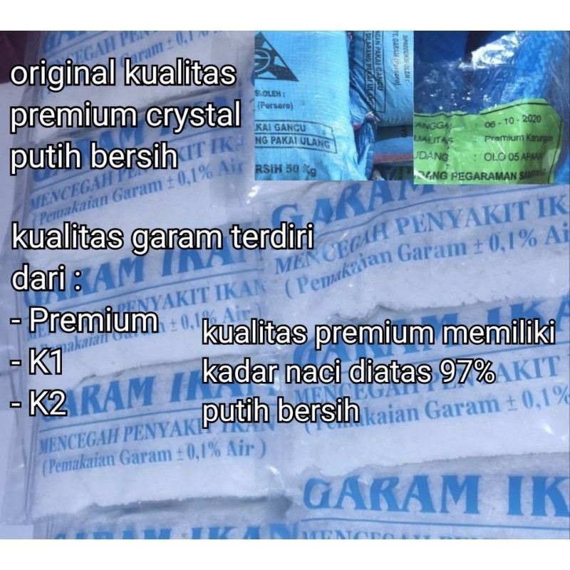 garam ikan / premium / garam kristal / garam kasar / garem ikan / Garam ikan / Garem ikan